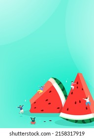 Cool Summer Minimal Background Illustration 