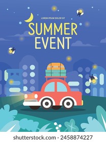  Cool Summer Night Shopping Event Template