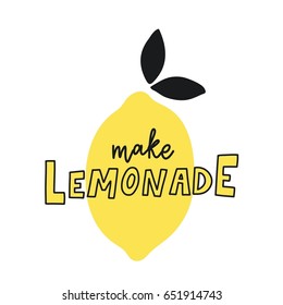 Cool summer print with lemon.