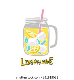 Cool summer print with lemonade