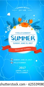 Cool summer sea and beach