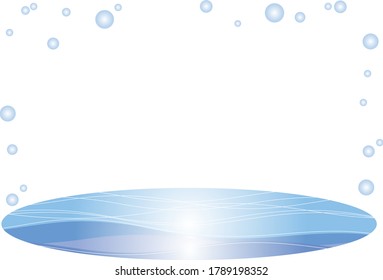Imagen fresca del mar de verano - marco