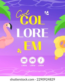 Cool Summer Shopping Event Template 