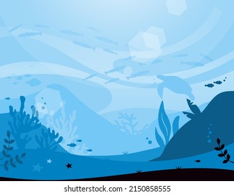 Cool Summer Under the Sea Illustration 