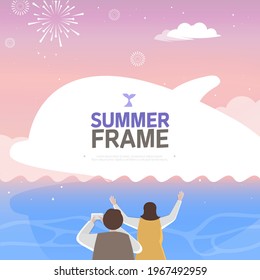 Cool Summer Welcoming Frame Design