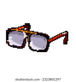 cool sunglasses men game pixel art retro vector. bit cool sunglasses men. old vintage illustration