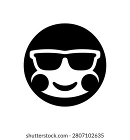 Cool Sunglasses Swagger Icon Icon Isolated On White Background

