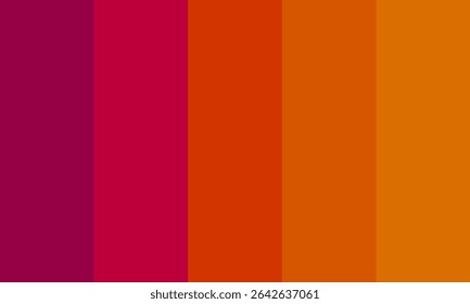 Paleta de cores de Inferno de pôr do sol fresco