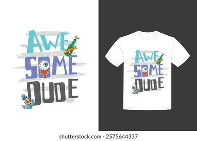 cool t shirt design doodle style with patches hand written quotes