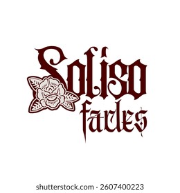 cool tattoo lettering vector design illustration