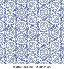 Cool teal floral mandala pattern with symmetry