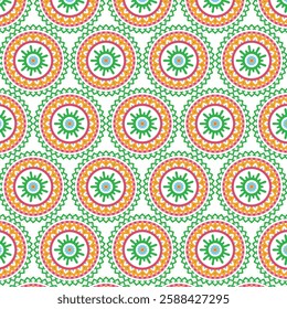 Cool teal floral mandala pattern with symmetry