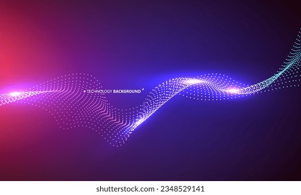 Cool tech abstract background, vector illustration.