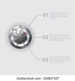 Cool technology infographic design with adjustable options
