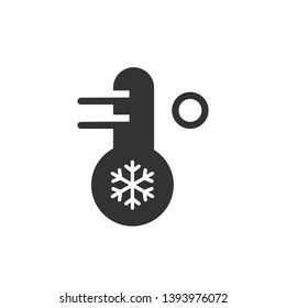 Cool Temperature Icon. Weather Element Illustration As A Simple Vector Sign & Trendy Symbol for Design and Websites, Presentation or Mobile Application.