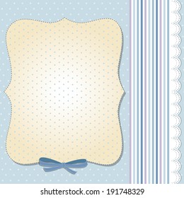 Cool template frame design for greeting card, vector illustration