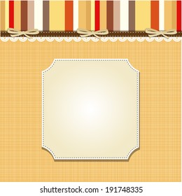 Cool template frame design for greeting card, vector illustration