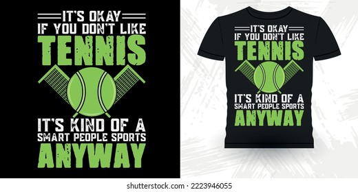 Cool Tennis For Men Women Tennis Player Sports Lover Coach Funny Retro Vintage Tennis T-shirt Design