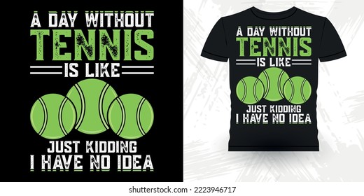 Cool Tennis For Men Women Tennis Player Sports Lover Coach Funny Retro Vintage Tennis T-shirt Design