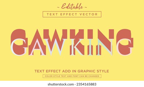 Cool text effect style with amazing color combination fully editable text effect