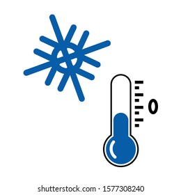 Cool thermometer icon , measuring instrument