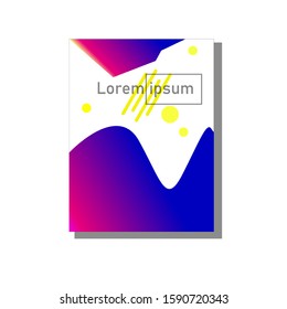cool three color saturated poster design