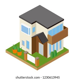Cool, three-dimensional house
