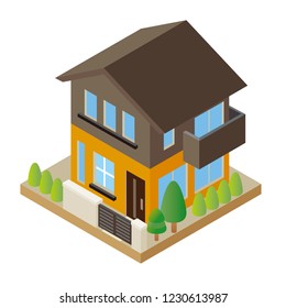 Cool, three-dimensional house
