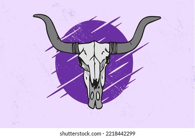 cool tide bull vector illustration