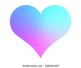 Cool tone pastel heart for valentine day
