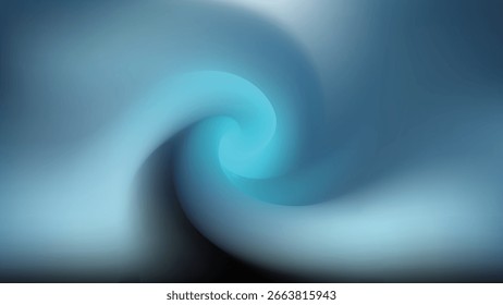 Cool Toned Abstract Swirling Gradient Background in Blue and Gray Shades
