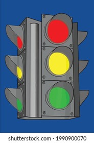 Cool Traffic Light Funny Lazy Diy Halloween Costume Vector Illustration Graphic Design For Document And Print