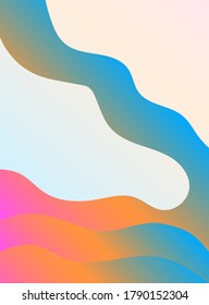 Cool diseño de fondo abstracto de moda vectorial con concepto de color líquido líquido moderno