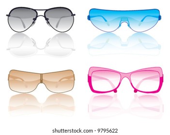 Cool trendy colored sunglasses2