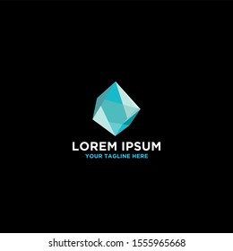 Cool trendy crystals diamond shape. Vector illustration