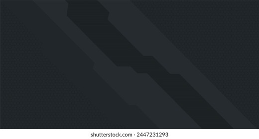 Cool Trendy Dark Abstract Tech Futuristic Gaming Vector Background 
