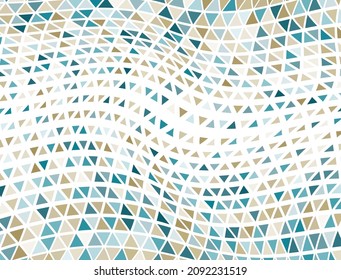 Cool triangles halftone vector. Fade triangular shapes banner backdrop. Stylish triangles halftone graphics.