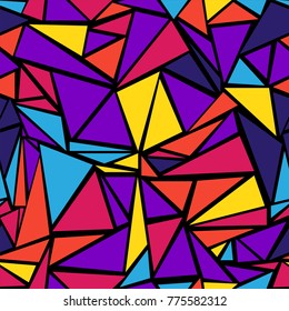Cool triangular grid geometric seamless backdrop. Minimal triangles polygonal tile. Diamond triangle brochure minimal background for wallpaper.