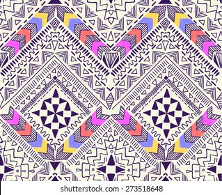 Cool tribal geometric design ~ seamless background