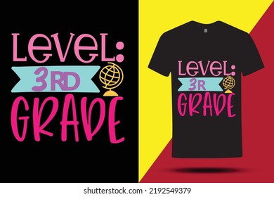 Cool T-shirt Design For Level Kinder Garden ,5th,4th,3rd And 2nd Grade , Creative T Shirt For Student