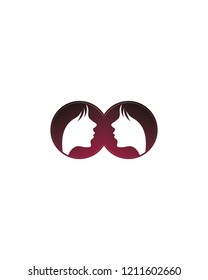Cool Two Face Logo Template