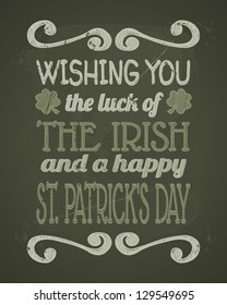 Cool typographic design for St. Patrick's Day.