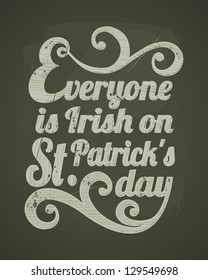 Cool typographic design for St. Patrick's Day.