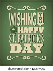 Cool typographic design for St. Patrick's Day.