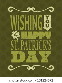 Cool typographic design for St. Patrick's Day.