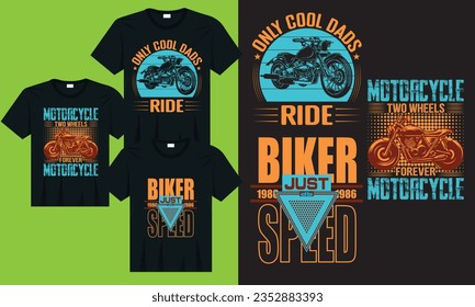 Diseño de camisetas de tipografía fría para ciclistas, motocicletas diseño de camisetas, motocicleta vectorial diseño de camisetas
