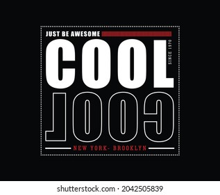 Cool Typografie Vector T-Shirt Design für Druck 