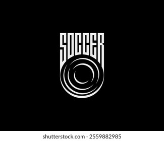 Cool typography for the word SOCCER. Suitable for printing and digital needs.