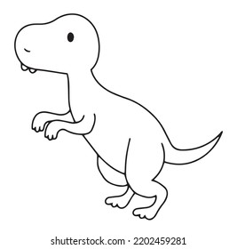 Cool tyrannosaurus rex dinosaur vector illustration