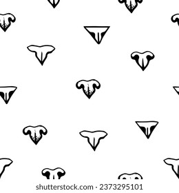 Cool, unique print with cat noses. Vector, pattern for textiles, packaging and wallpaper.
